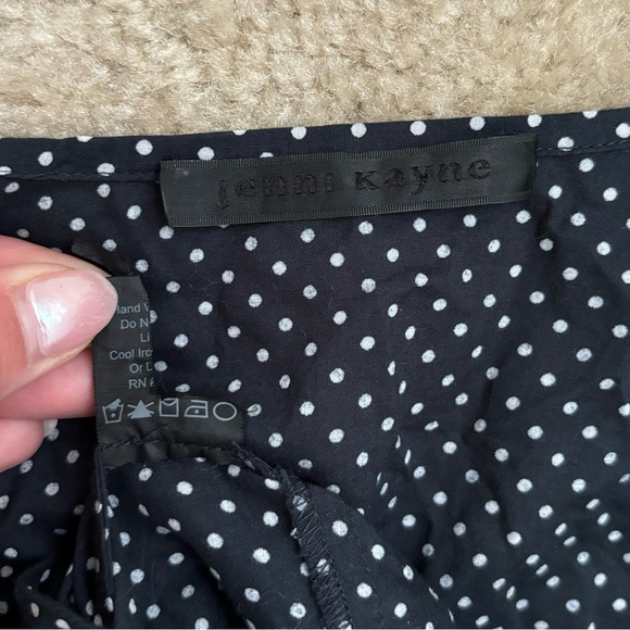 Jenni Kayne Black and White Polka Dot Midi Dress - Picture 7 of 7